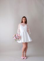 Robe de mariée courte Josephine & Blouse EDITH Robes de mariée courtes The Wedding Explorer