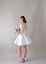 Robe de mariée courte Josephine & Blouse EDITH Robes de mariée courtes The Wedding Explorer