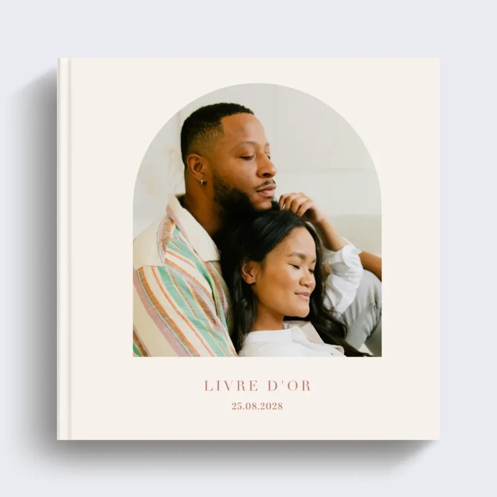 Livre d'or mariage minimaliste